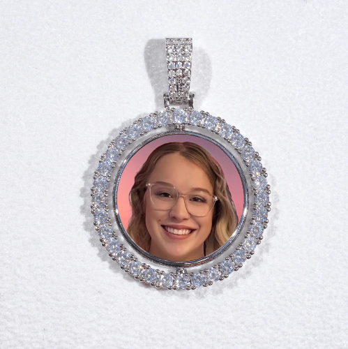 3D Spinning 2-Faced Custom Picture Pendant