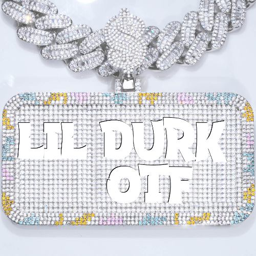 CUSTOM LETTER NECKLACE 3D COLORFUL SQUARE