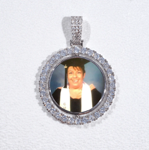 3D Spinning 2-Faced Custom Picture Pendant