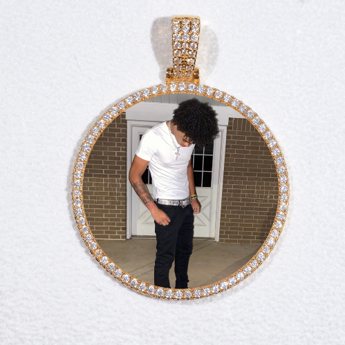 MEDIUM 3D CIRCLE CUSTOM PICTURE PENDANT