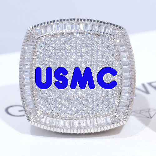 CUSTOM LETTER 3D ICED RING