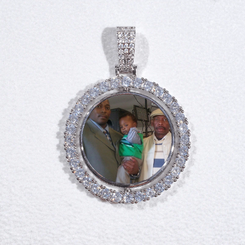 3D Spinning 2-Faced Custom Picture Pendant