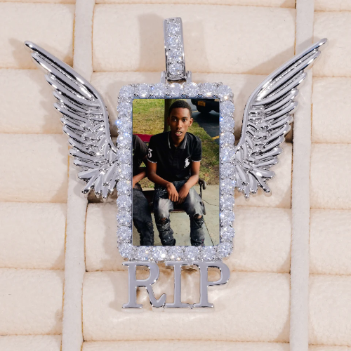 RIP WING 3D CUSTOM PICTURE PENDANT