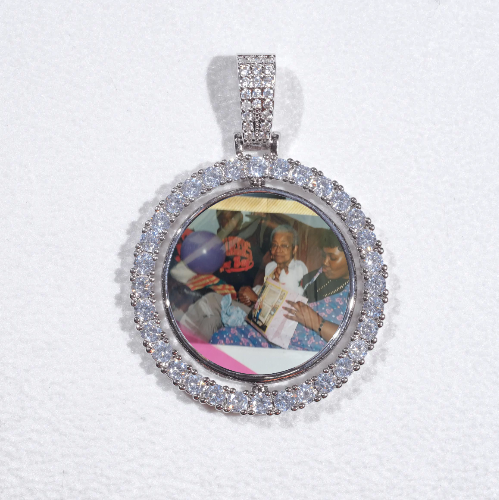 3D Spinning 2-Faced Custom Picture Pendant
