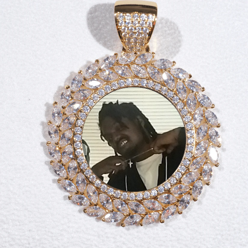 Large 3D Wheat Ear Custom Picture Pendant