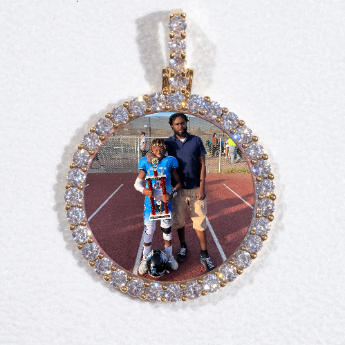3D CIRCLE CUSTOM PICTURE PENDANT SMALL SIZE