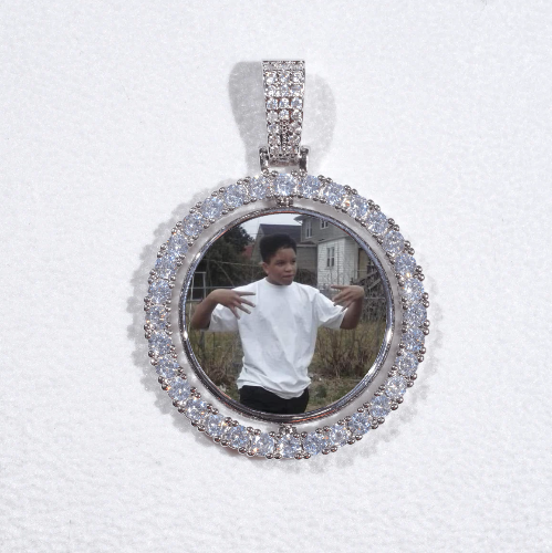 3D Spinning 2-Faced Custom Picture Pendant