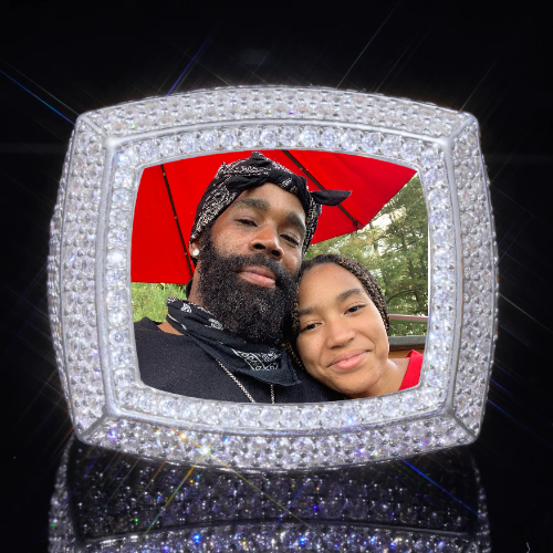 3D CUSTOM PICTURE ICED RING