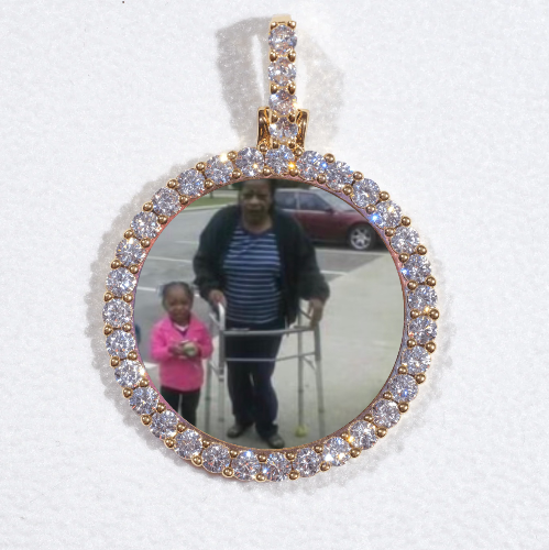 3D CIRCLE CUSTOM PICTURE PENDANT SMALL SIZE