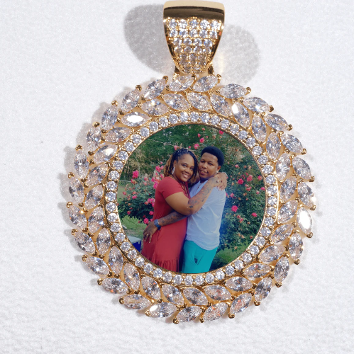 Large 3D Wheat Ear Custom Picture Pendant