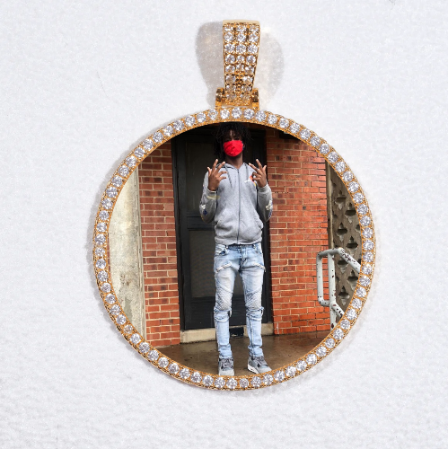 MEDIUM 3D CIRCLE CUSTOM PICTURE PENDANT