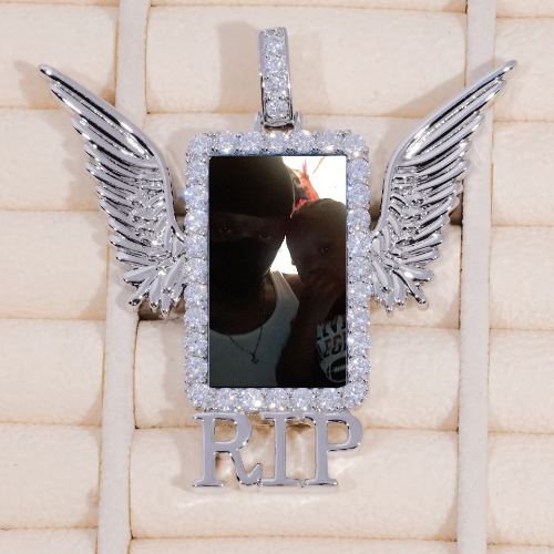 RIP WING 3D CUSTOM PICTURE PENDANT