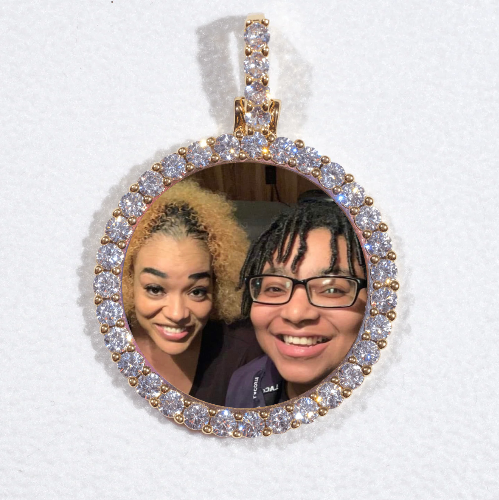 3D CIRCLE CUSTOM PICTURE PENDANT SMALL SIZE