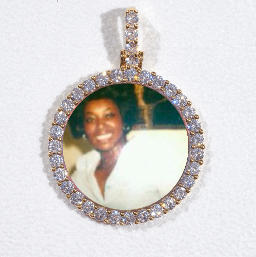 3D CIRCLE CUSTOM PICTURE PENDANT SMALL SIZE