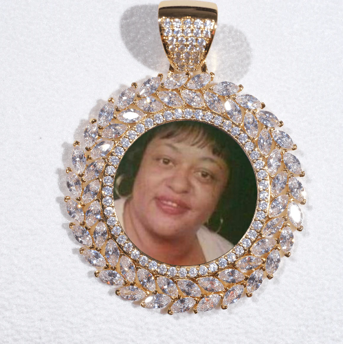 Large 3D Wheat Ear Custom Picture Pendant