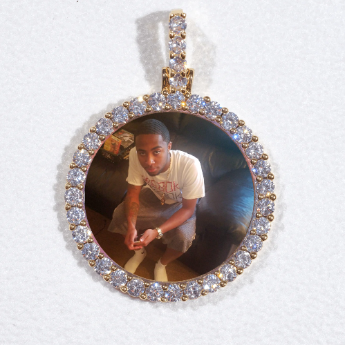 3D CIRCLE CUSTOM PICTURE PENDANT SMALL SIZE