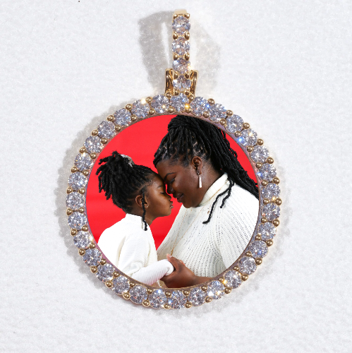 3D CIRCLE CUSTOM PICTURE PENDANT SMALL SIZE