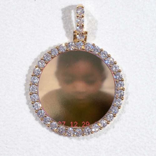 3D CIRCLE CUSTOM PICTURE PENDANT SMALL SIZE