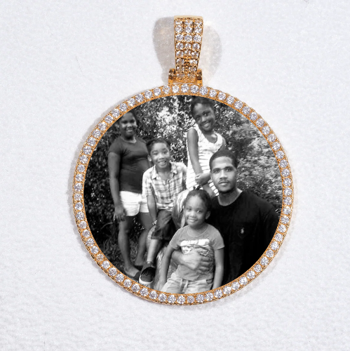 MEDIUM 3D CIRCLE CUSTOM PICTURE PENDANT
