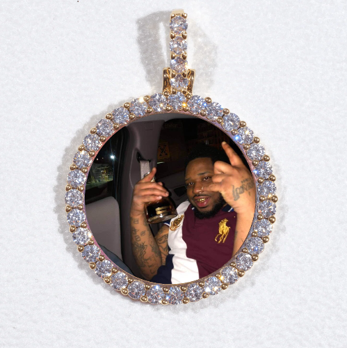 3D CIRCLE CUSTOM PICTURE PENDANT SMALL SIZE