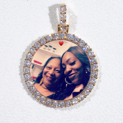 3D CIRCLE CUSTOM PICTURE PENDANT SMALL SIZE