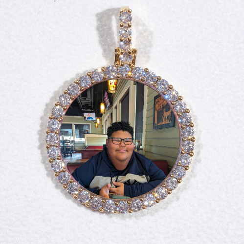 3D CIRCLE CUSTOM PICTURE PENDANT SMALL SIZE
