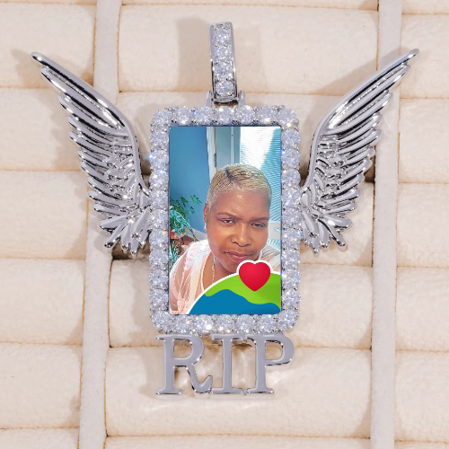 RIP WING 3D CUSTOM PICTURE PENDANT