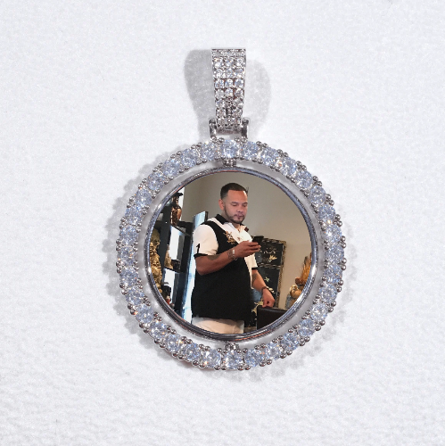 3D Spinning 2-Faced Custom Picture Pendant