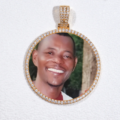 MEDIUM 3D CIRCLE CUSTOM PICTURE PENDANT