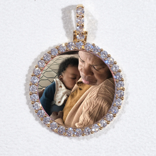 3D CIRCLE CUSTOM PICTURE PENDANT SMALL SIZE