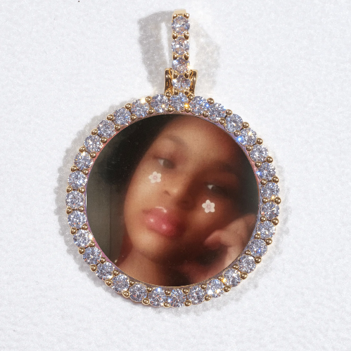 3D CIRCLE CUSTOM PICTURE PENDANT SMALL SIZE