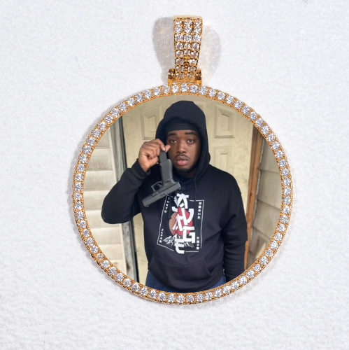MEDIUM 3D CIRCLE CUSTOM PICTURE PENDANT