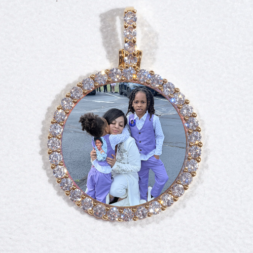3D CIRCLE CUSTOM PICTURE PENDANT SMALL SIZE