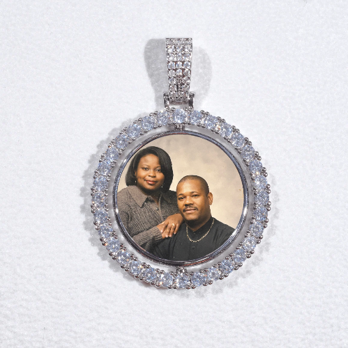 3D Spinning 2-Faced Custom Picture Pendant