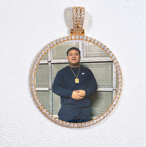 MEDIUM 3D CIRCLE CUSTOM PICTURE PENDANT