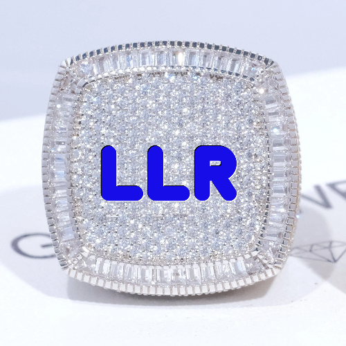 CUSTOM LETTER 3D ICED RING
