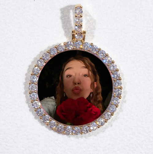 3D CIRCLE CUSTOM PICTURE PENDANT SMALL SIZE