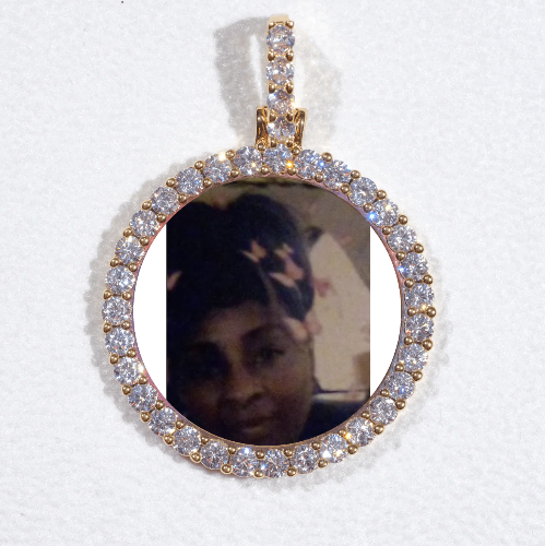 3D CIRCLE CUSTOM PICTURE PENDANT SMALL SIZE