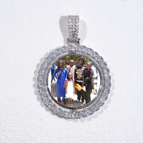 3D Spinning 2-Faced Custom Picture Pendant