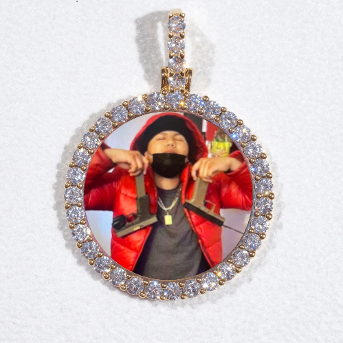 3D CIRCLE CUSTOM PICTURE PENDANT SMALL SIZE