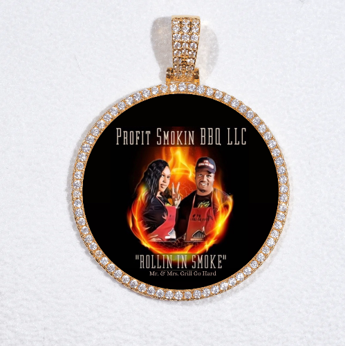 MEDIUM 3D CIRCLE CUSTOM PICTURE PENDANT
