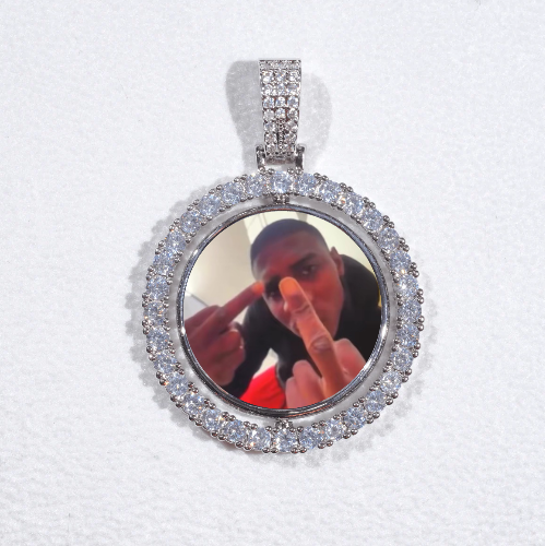 3D Spinning 2-Faced Custom Picture Pendant