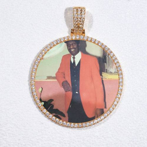 MEDIUM 3D CIRCLE CUSTOM PICTURE PENDANT