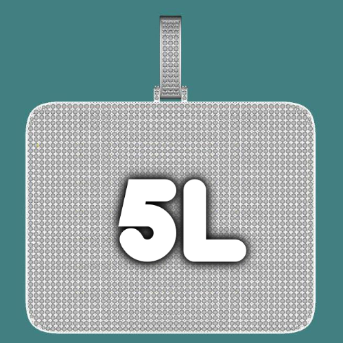 CUSTOM LETTER NECKLACE 3D BIG SQUARE