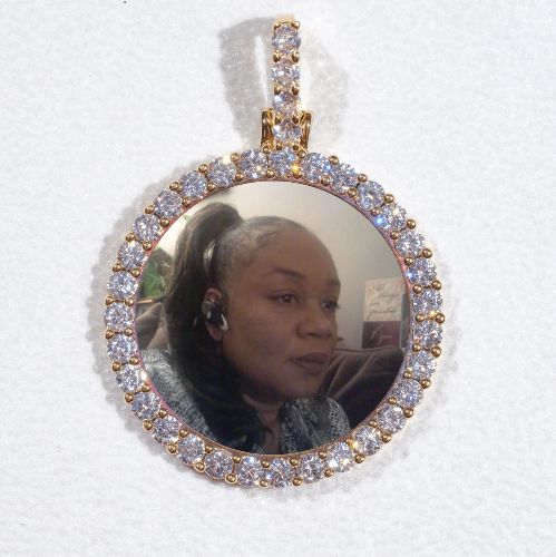 3D CIRCLE CUSTOM PICTURE PENDANT SMALL SIZE