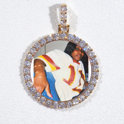 3D CIRCLE CUSTOM PICTURE PENDANT SMALL SIZE