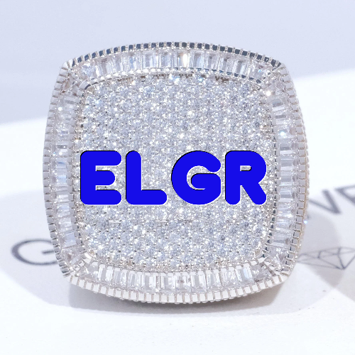 CUSTOM LETTER 3D ICED RING