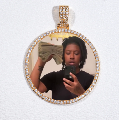 MEDIUM 3D CIRCLE CUSTOM PICTURE PENDANT
