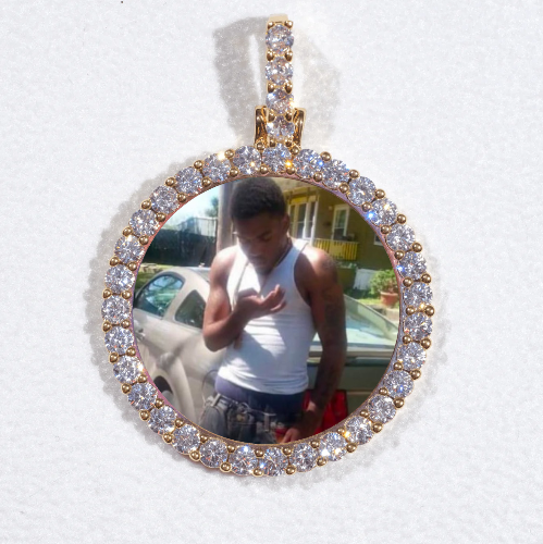 3D CIRCLE CUSTOM PICTURE PENDANT SMALL SIZE