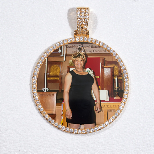 MEDIUM 3D CIRCLE CUSTOM PICTURE PENDANT